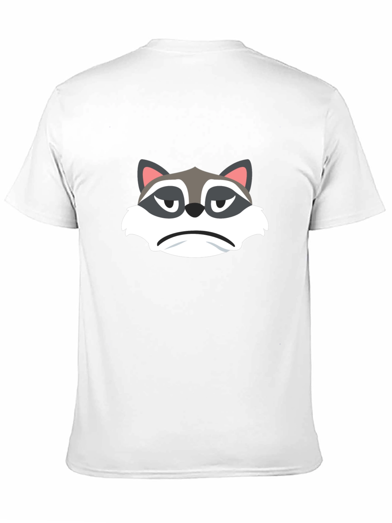 Black Grumpy Raccoon Graphic Tee - Soft Black Cotton view 11