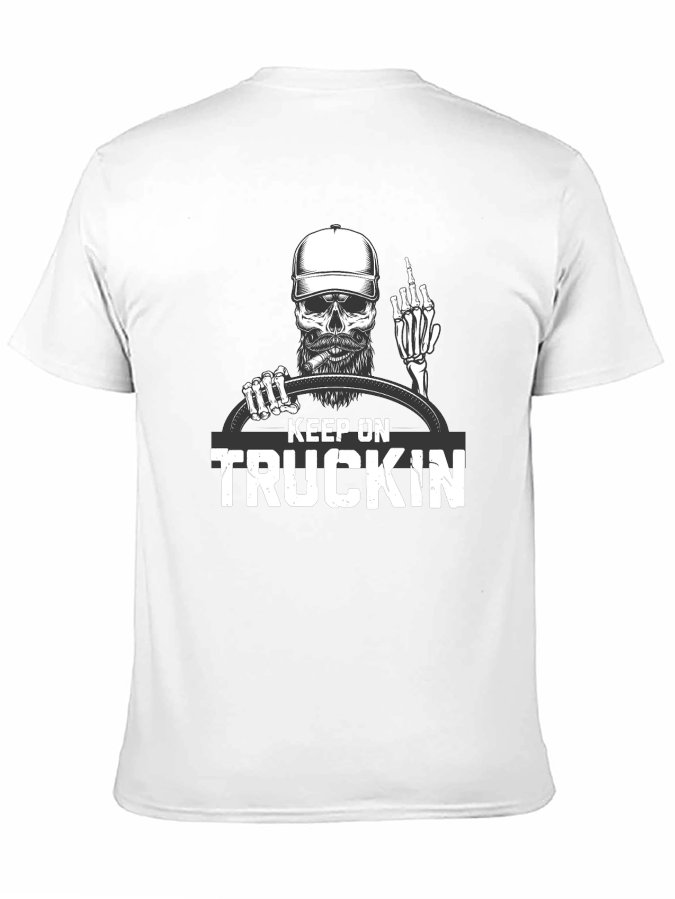 Black Keep On Truckin' Graphic T-Shirt view 11