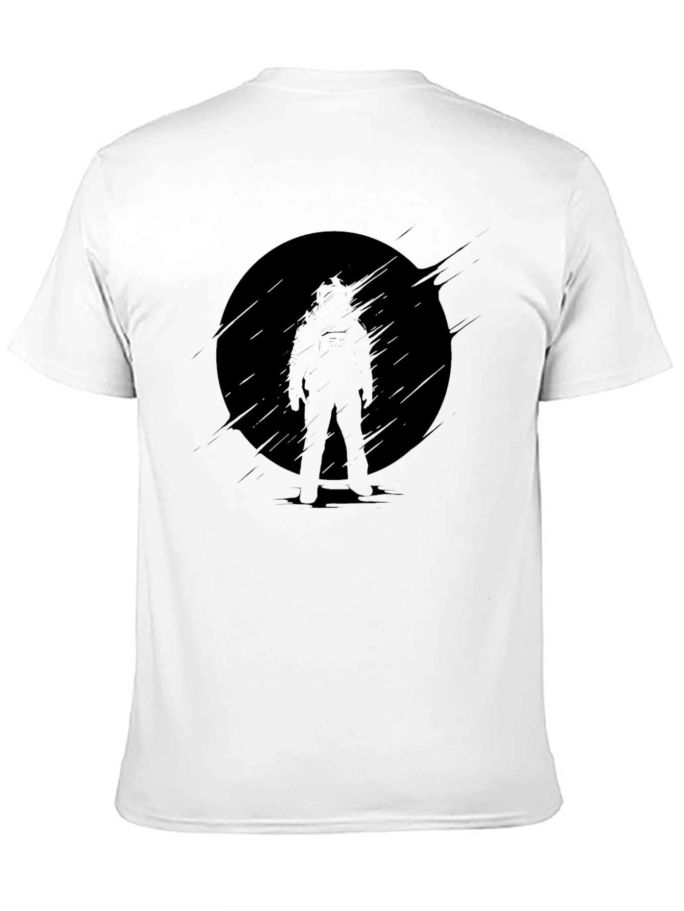 Black Silhouette Graphic Black T-Shirt view 11