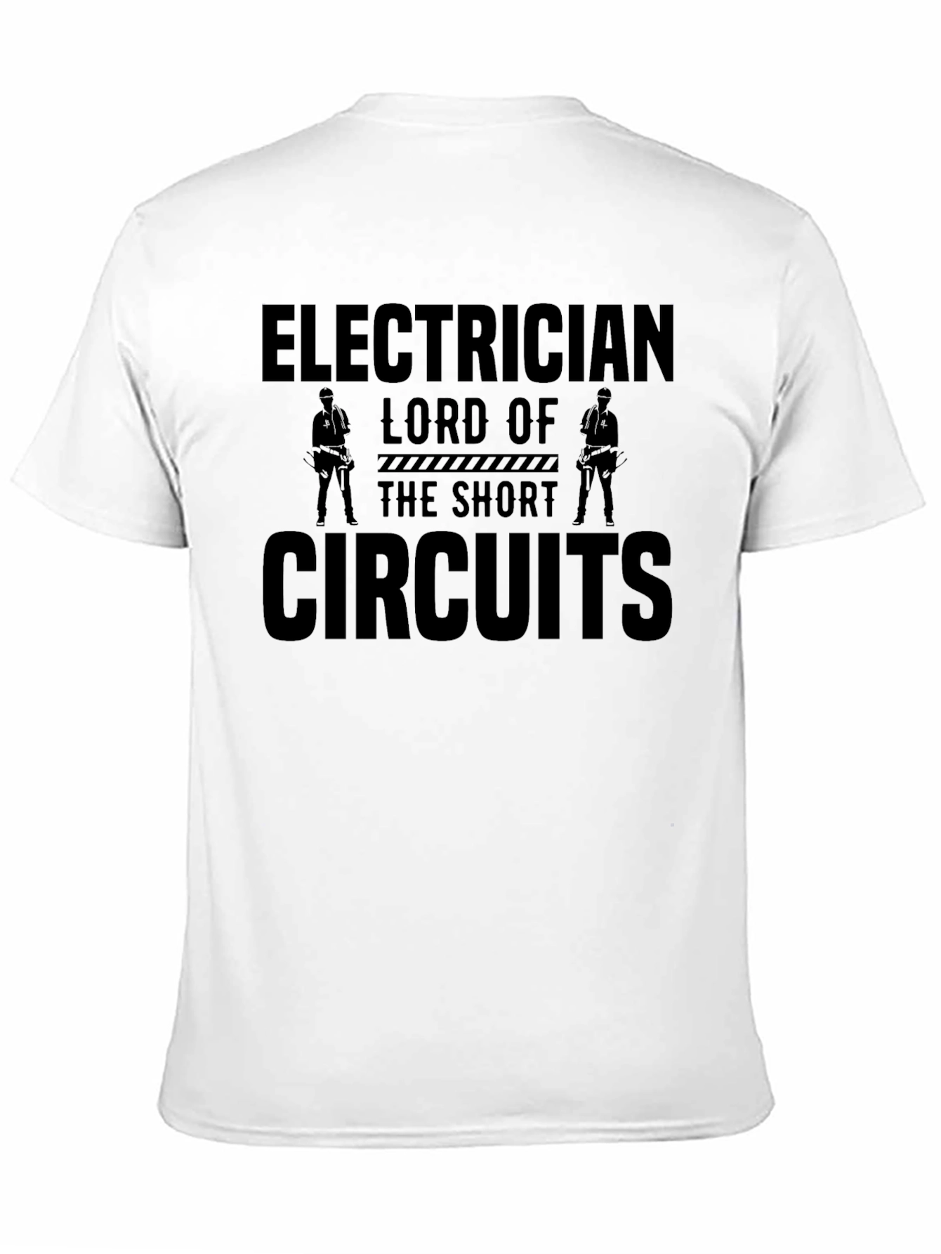Black Electrician Lord of the Short Circuits T-Shirt view 11