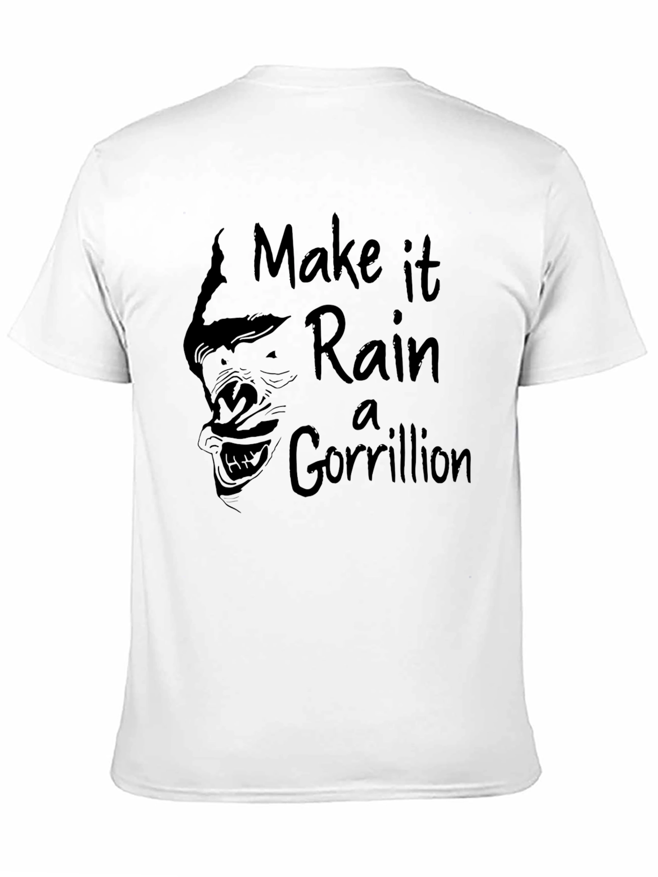 Black Make It Rain a Gorillion Black Graphic Tee view 11