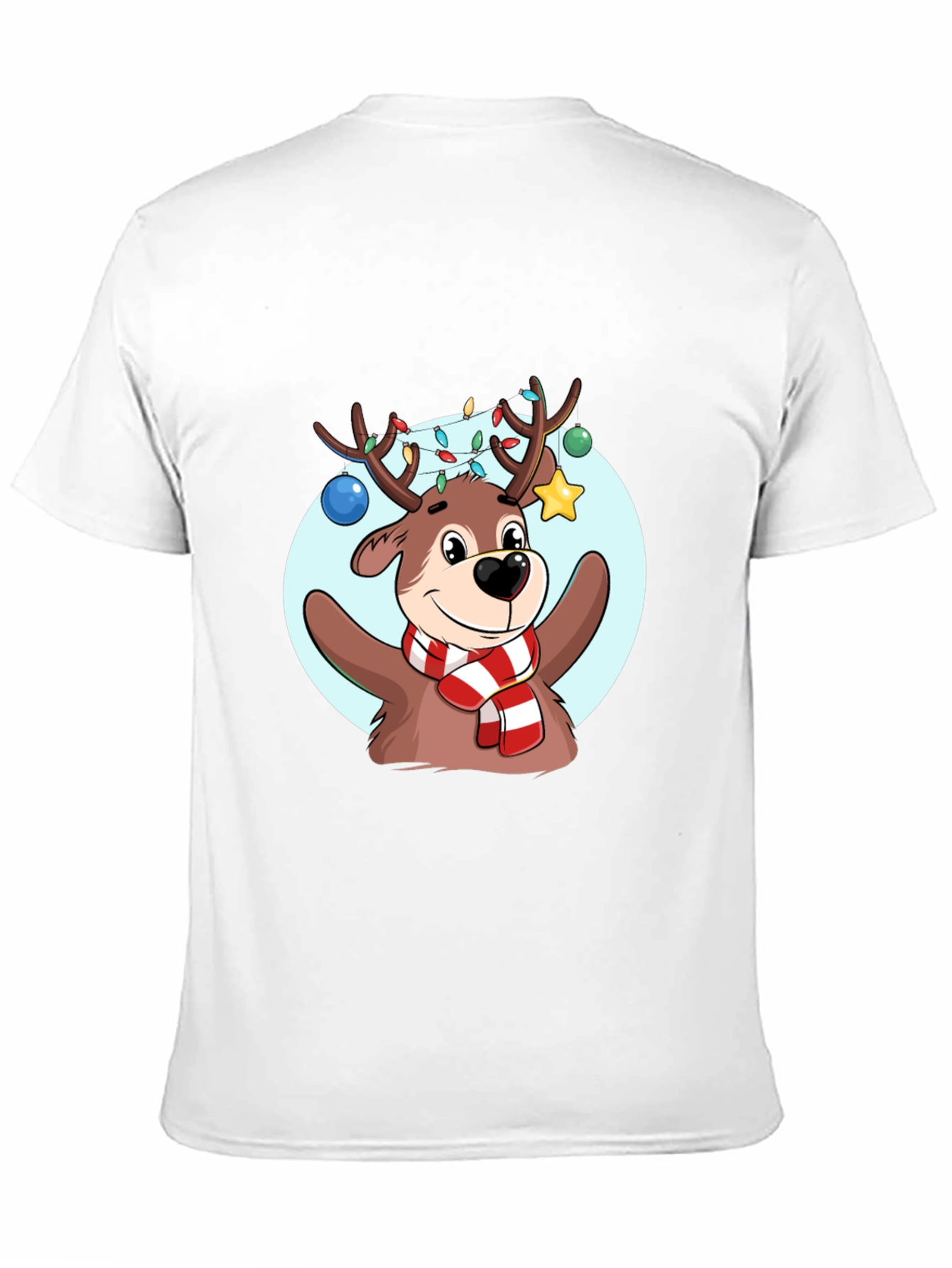 Black Festive Reindeer Graphic Tee - Holiday Cheer view 11
