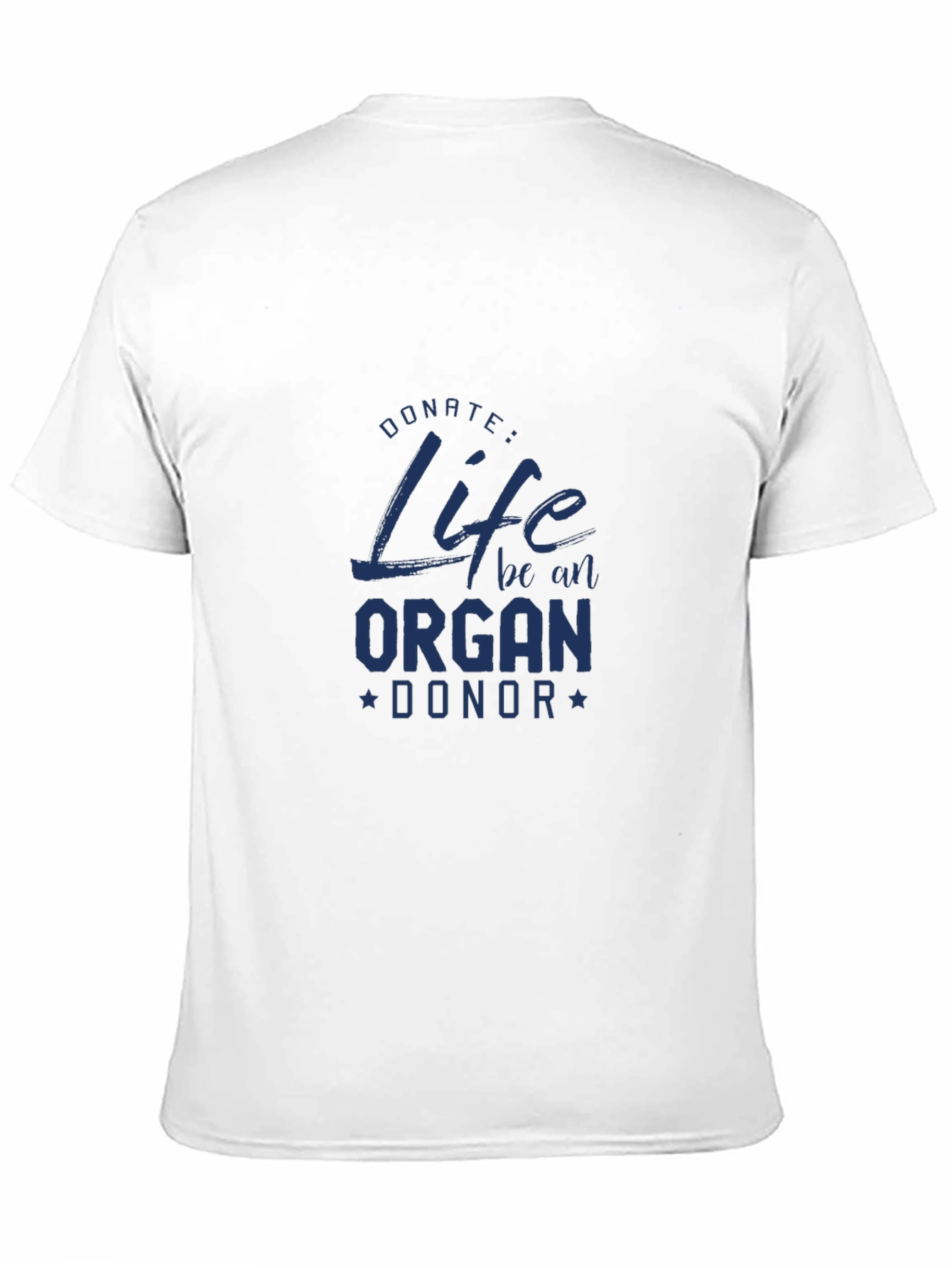 Black Donate Life Organ Donor Black T-Shirt view 11