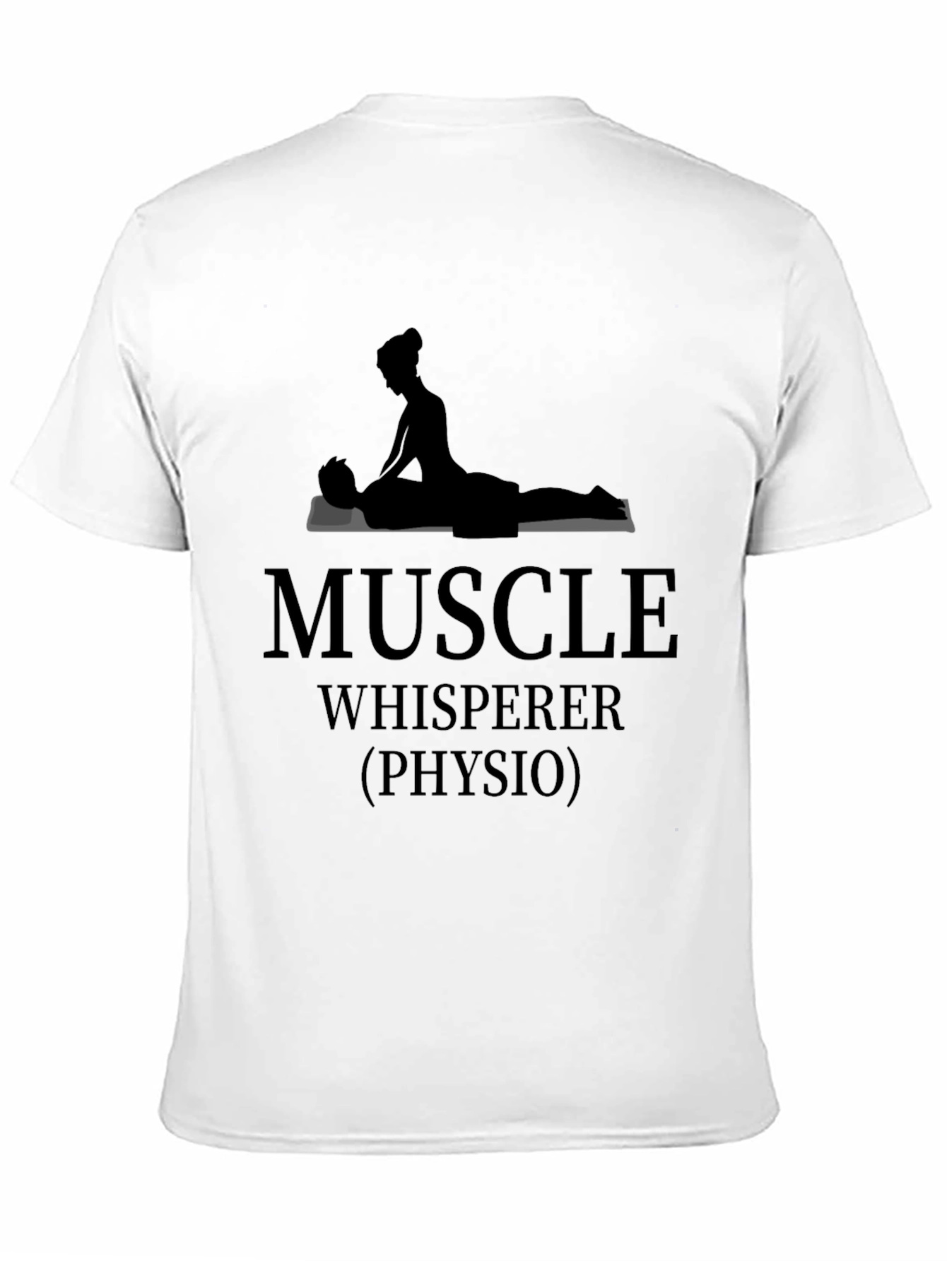 Black Muscle Whisperer Physio T-Shirt - Unisex view 11