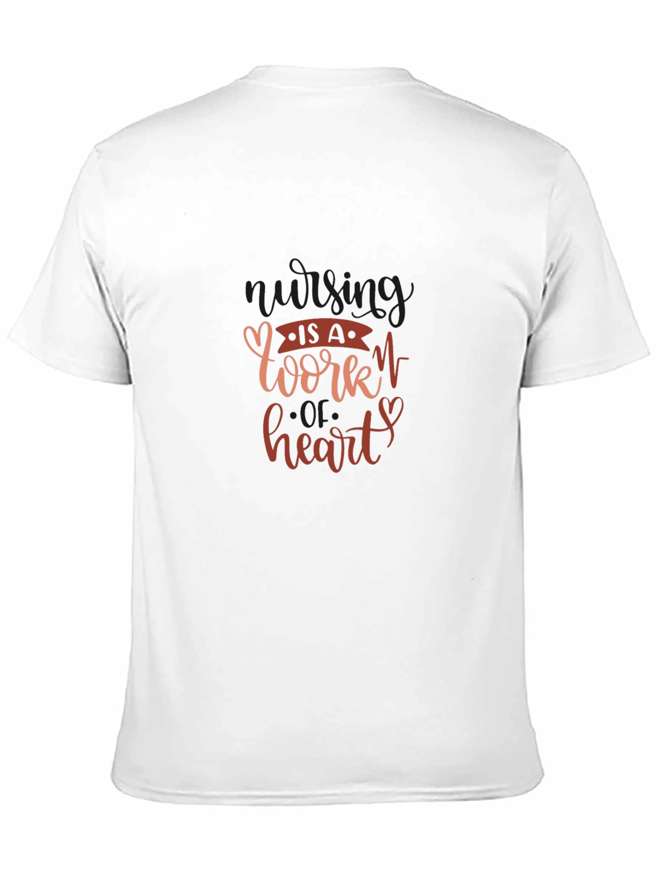 Black Nursing is a Work of Heart Tee view 11