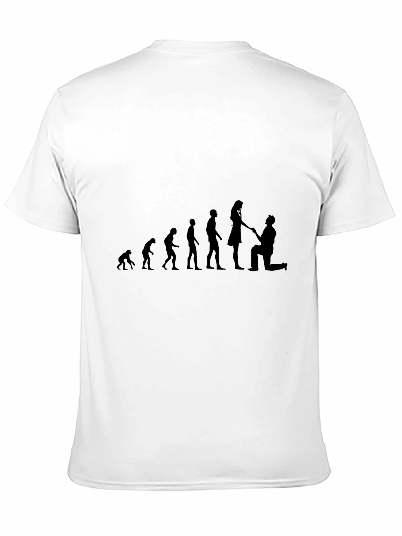 Black Evolution of Marriage T-Shirt - Black view 11