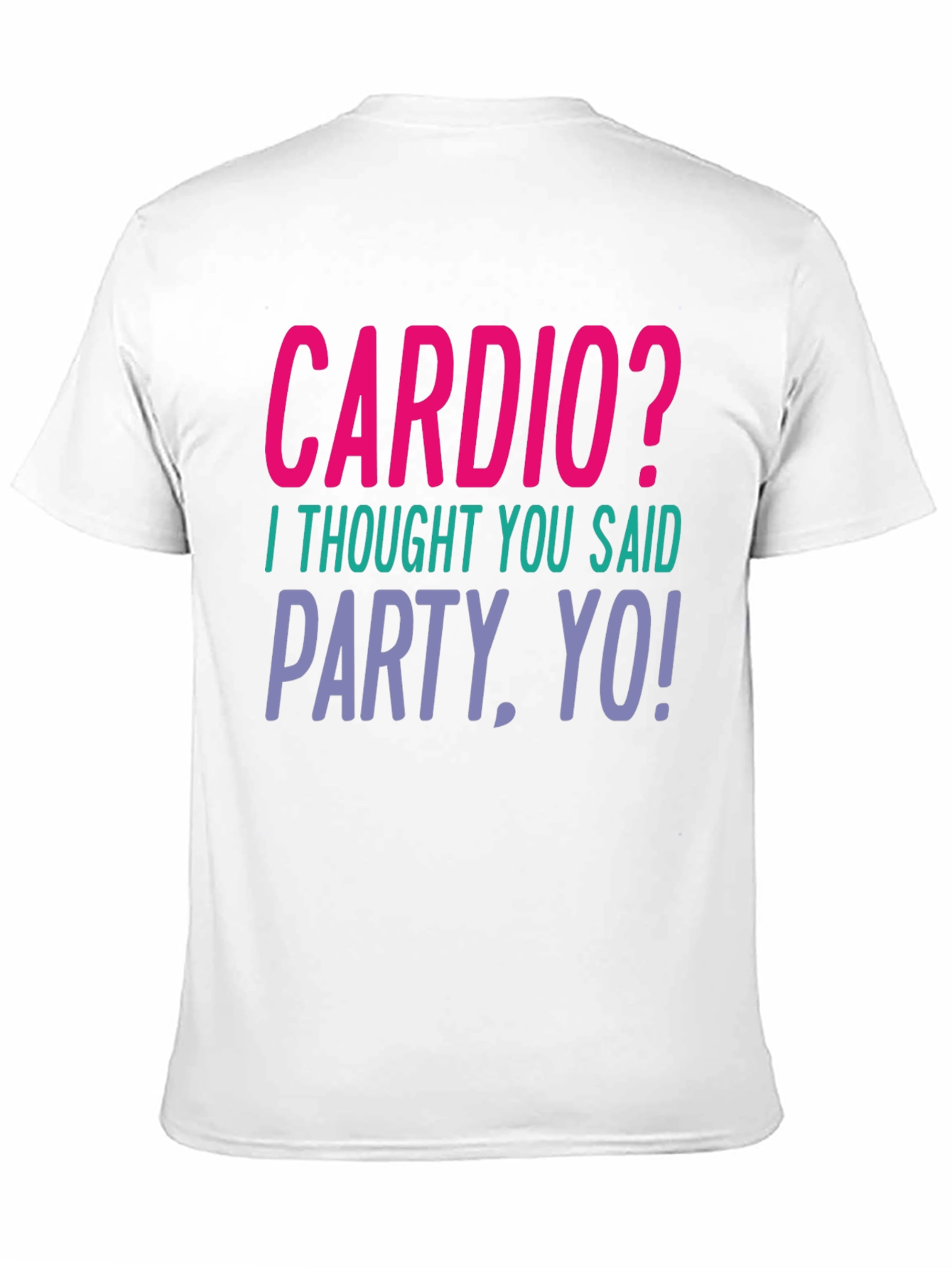Black Cardio? Party, Yo! Graphic Tee - Unisex view 11