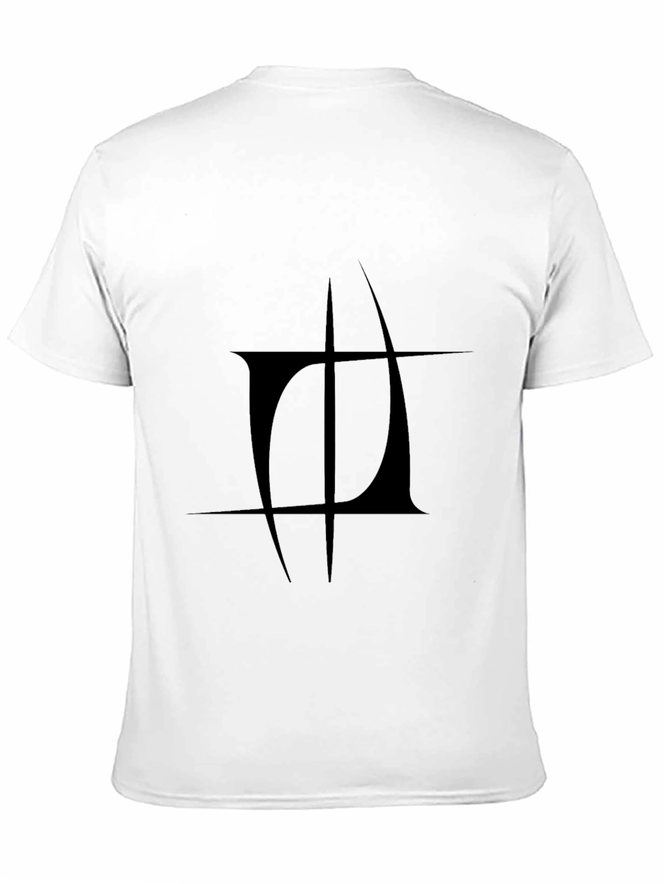 Black Abstract Graphic Black T-Shirt view 11