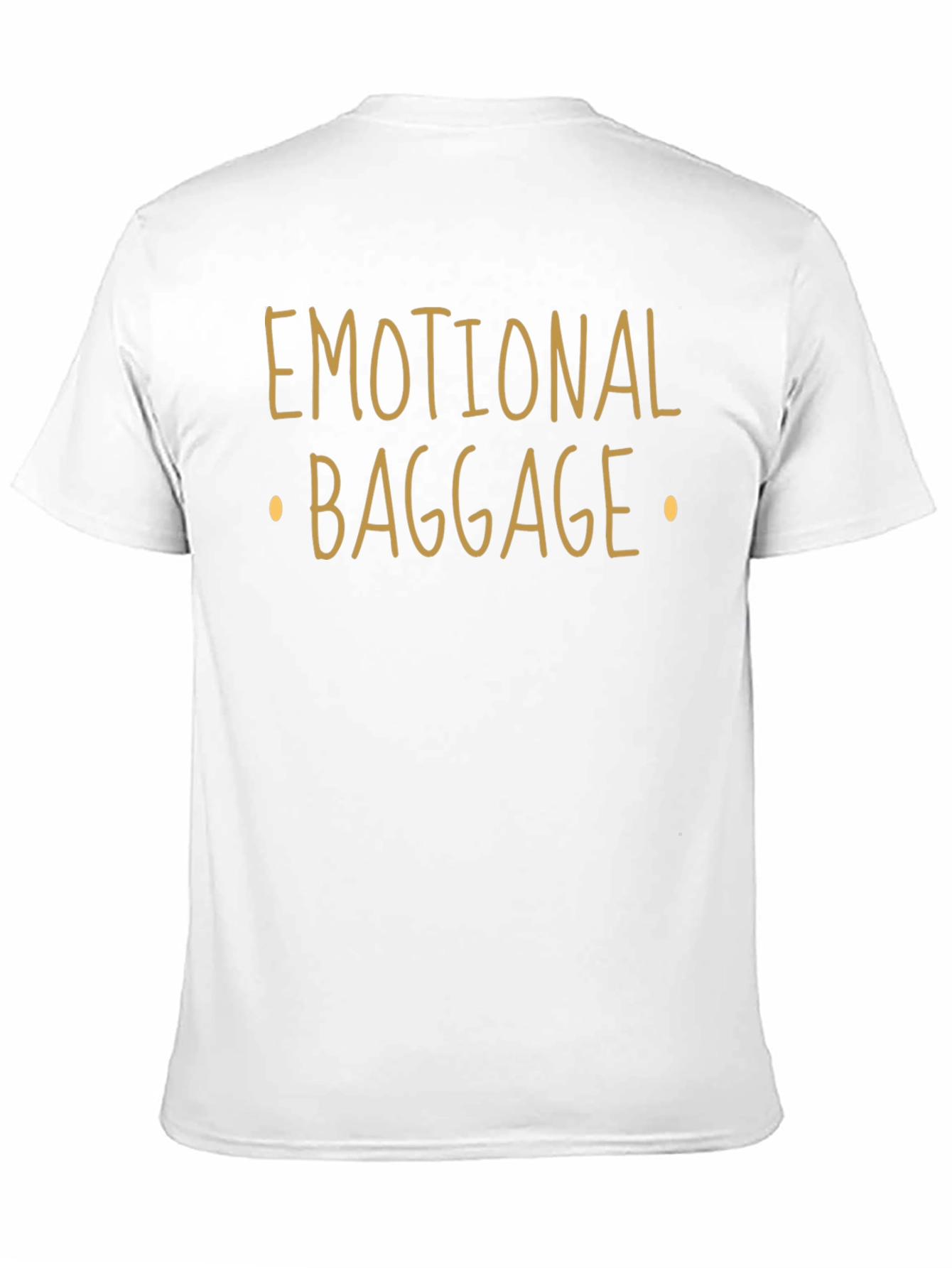 Black Emotional Baggage Graphic Tee - Black Cotton Shirt view 11