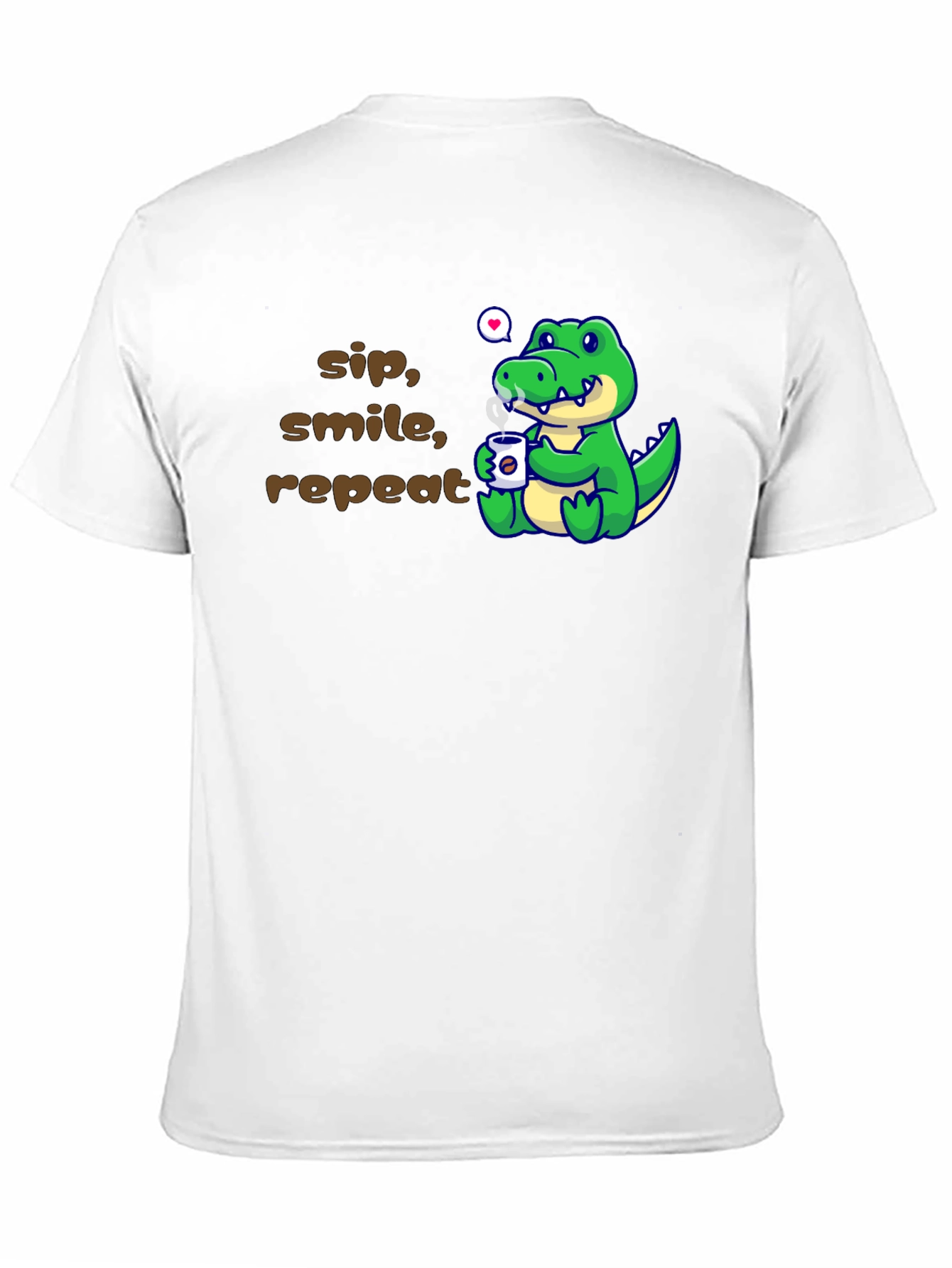 Black Sip, Smile, Repeat Alligator T-Shirt view 11
