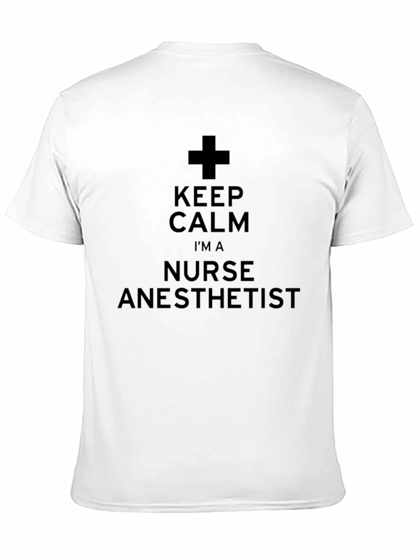 Black Keep Calm Nurse Anesthetist T-Shirt view 11