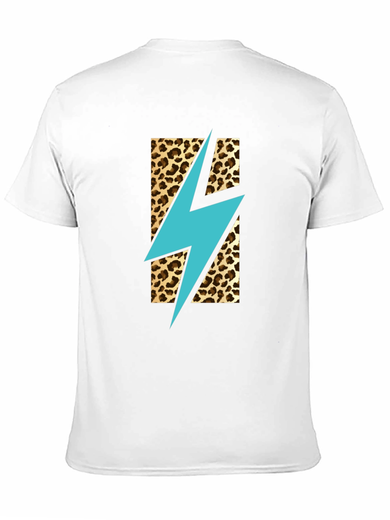 Black Leopard Lightning Bolt T-Shirt - Stylish Graphic Tee view 11