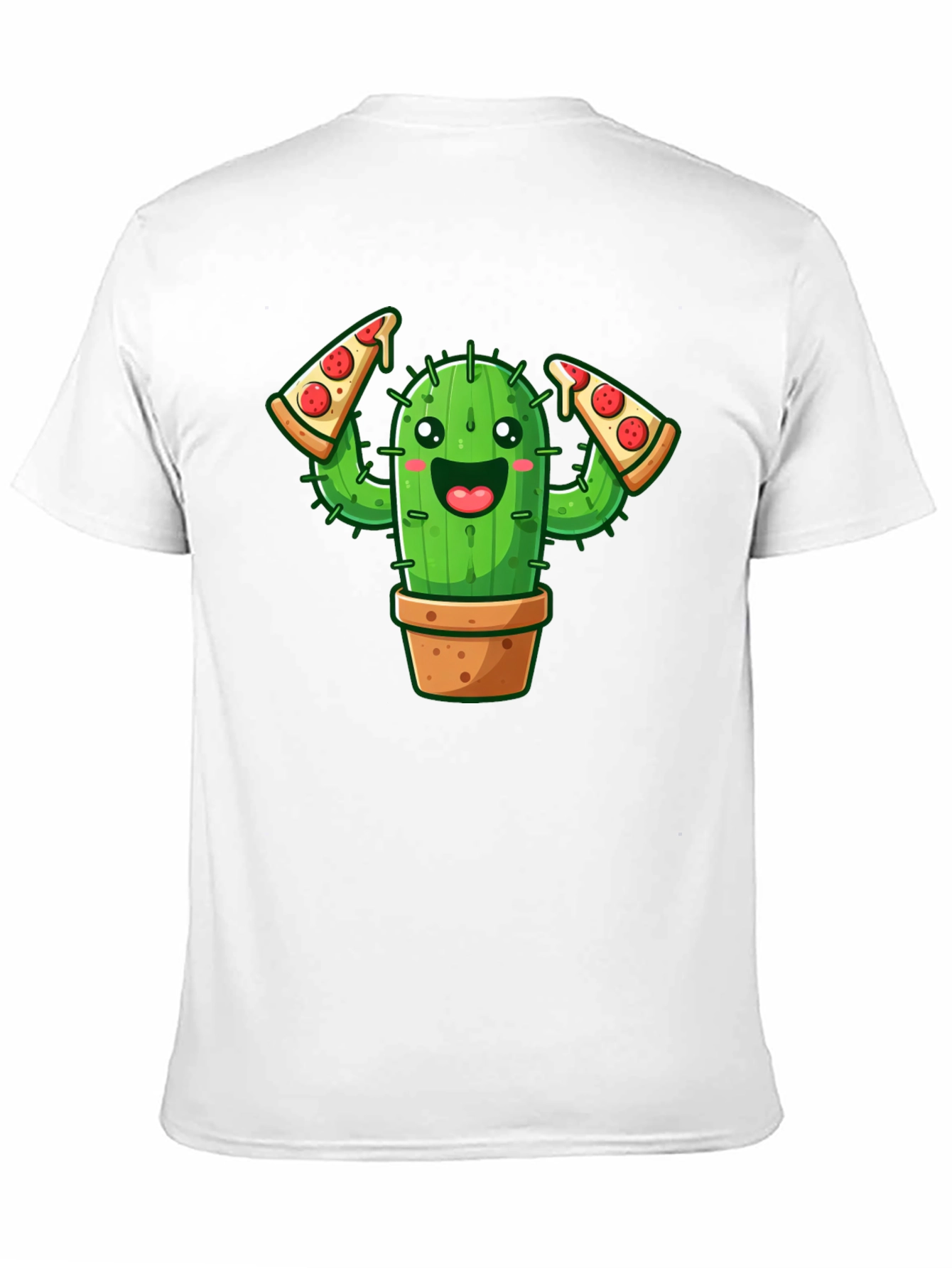 Black Cactus Pizza Lover Graphic Tee - Unisex view 11
