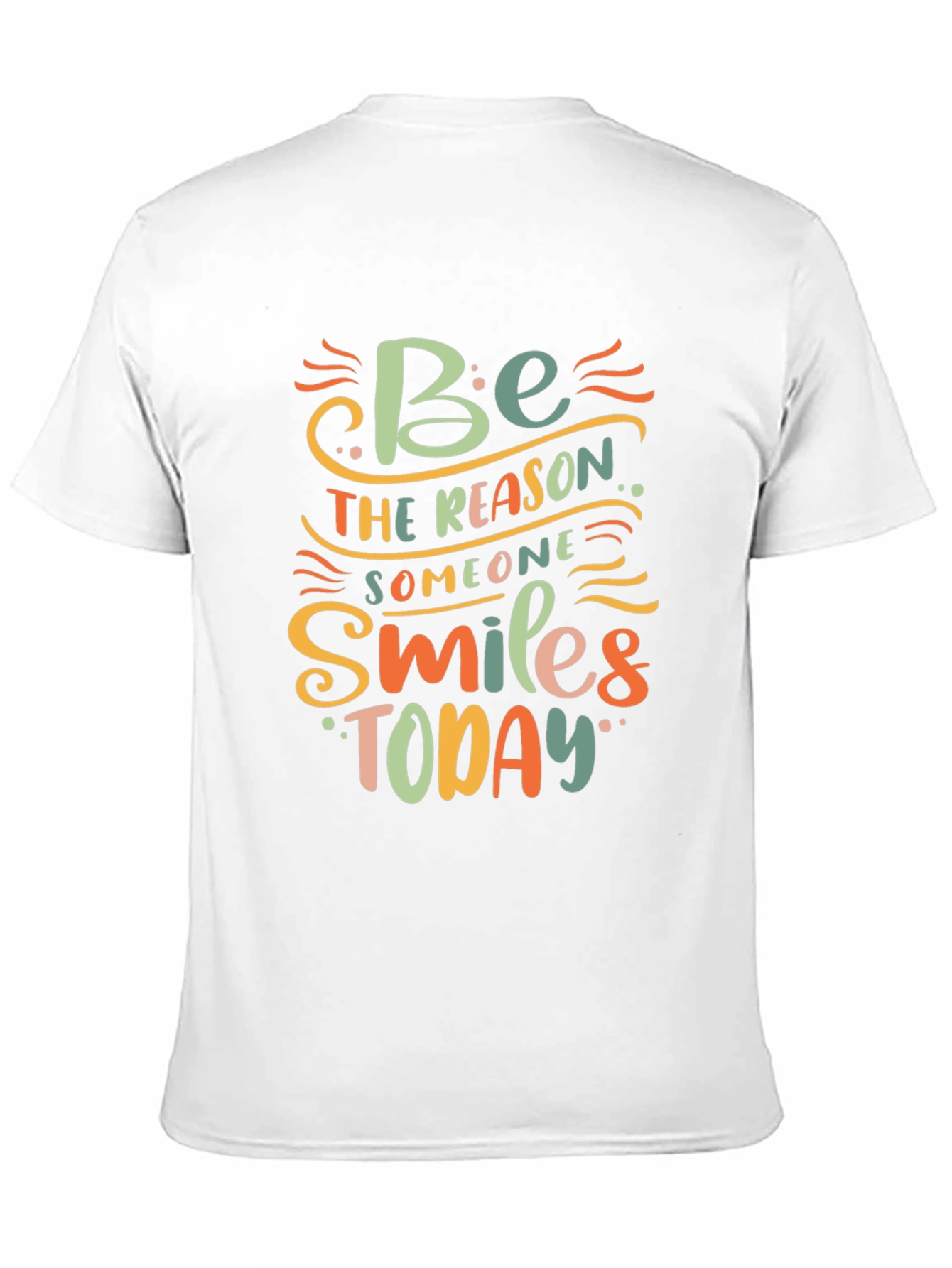 Black Inspirational Black T-Shirt - Be the Reason Someone Smiles Today view 11
