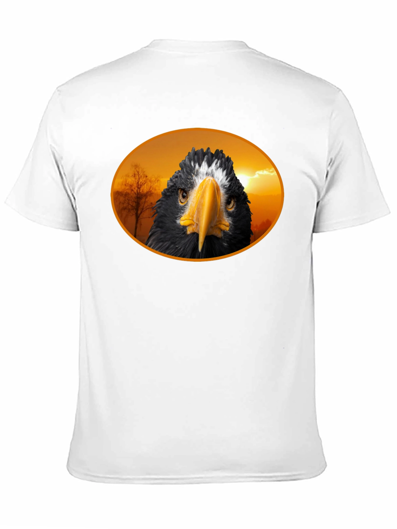 Black Eagle Graphic Tee - Men's Black Cotton T-Shirt view 11