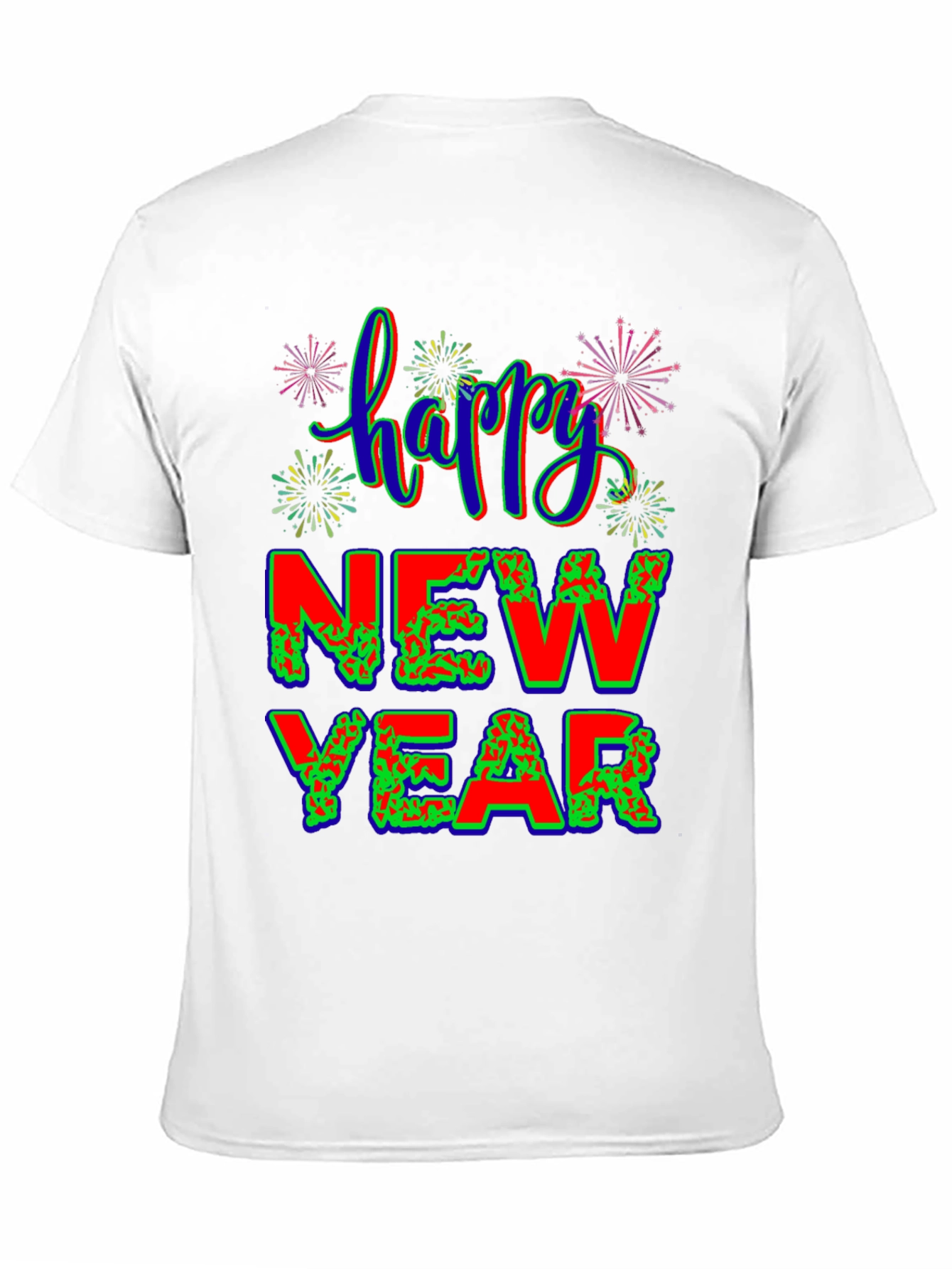 Black Happy New Year Graphic Tee view 11