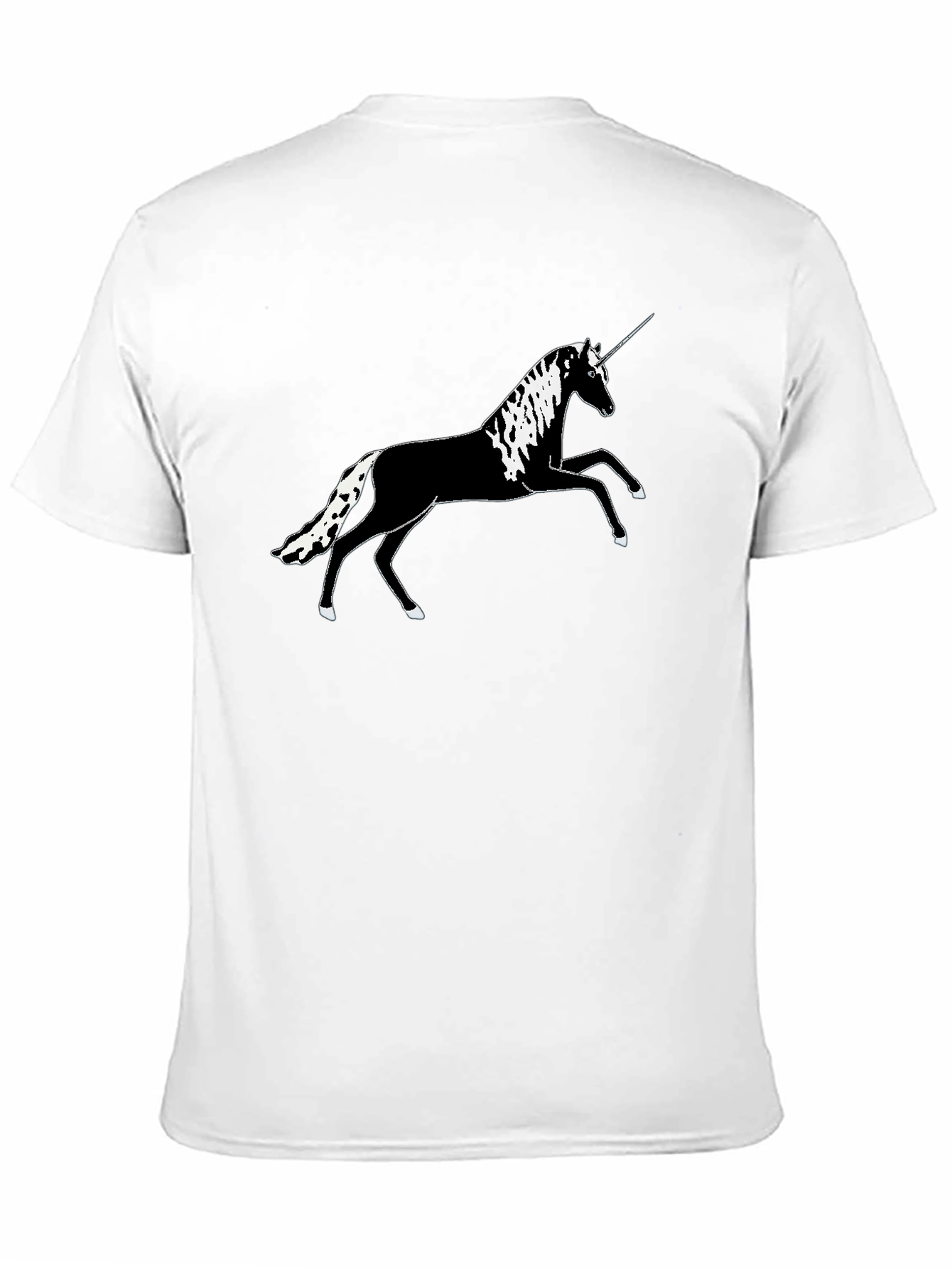 Black Unicorn Graphic Tee - Stylish Black Cotton T-Shirt view 11