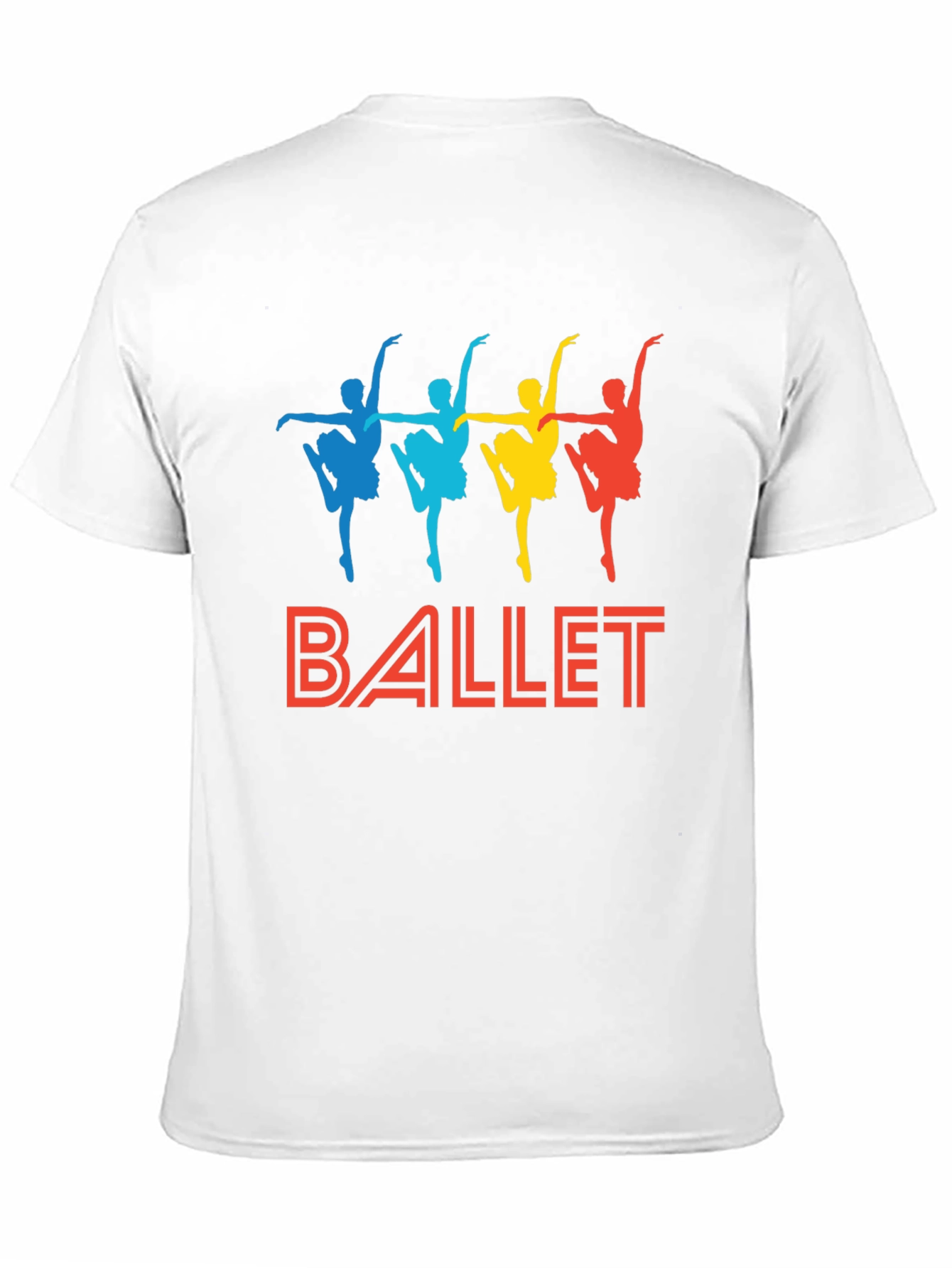 Black Ballet Dancer Graphic Tee - Black Cotton T-Shirt view 11