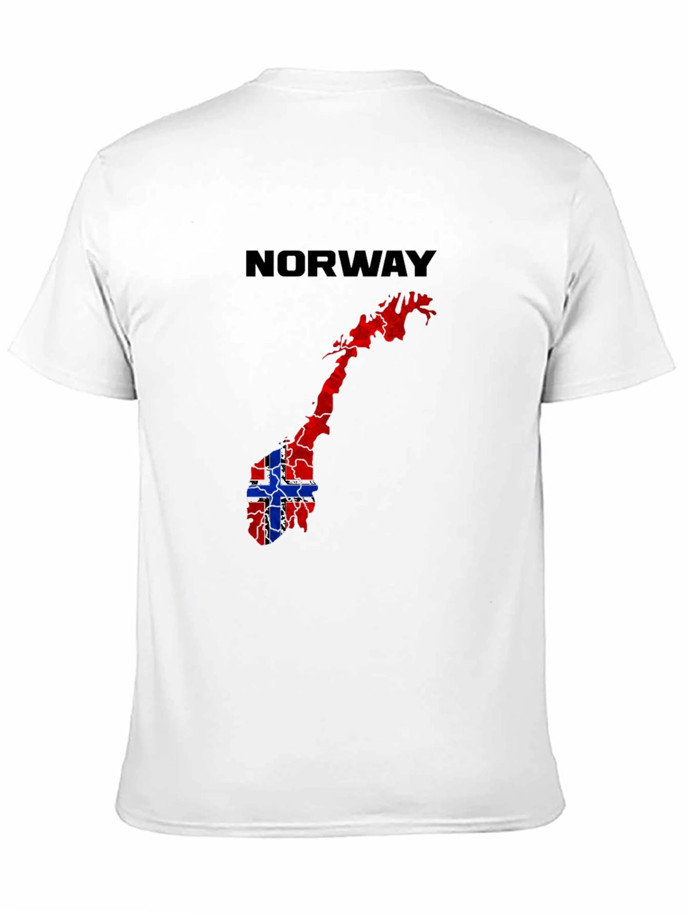 Norway Flag Map Graphic T-Shirt - 11