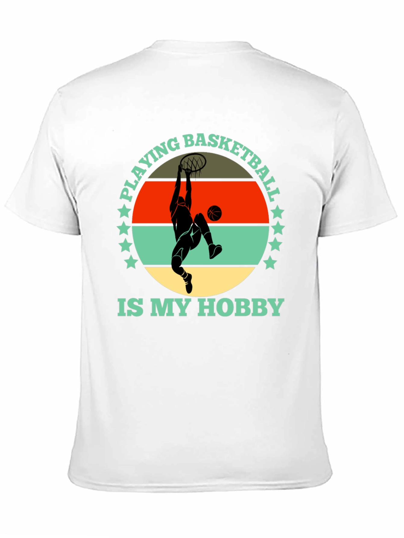 Black Basketball Hobby Graphic Tee - Stylish Cotton T-Shirt view 11