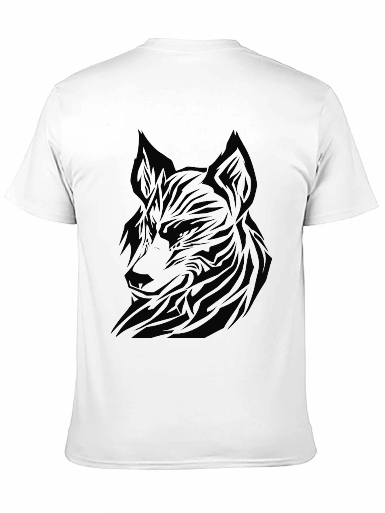 Black Black Wolf Graphic Tee - Men's Modern Fit view 11