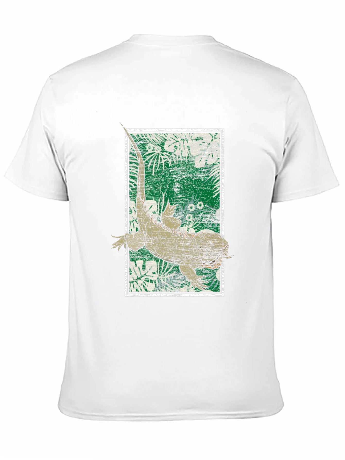 Black Reptile Graphic Tee - Vintage Lizard Design view 11