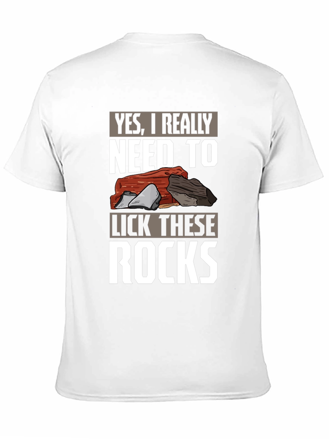 Black Funny Rock Licking T-Shirt - Geologist Humor view 11