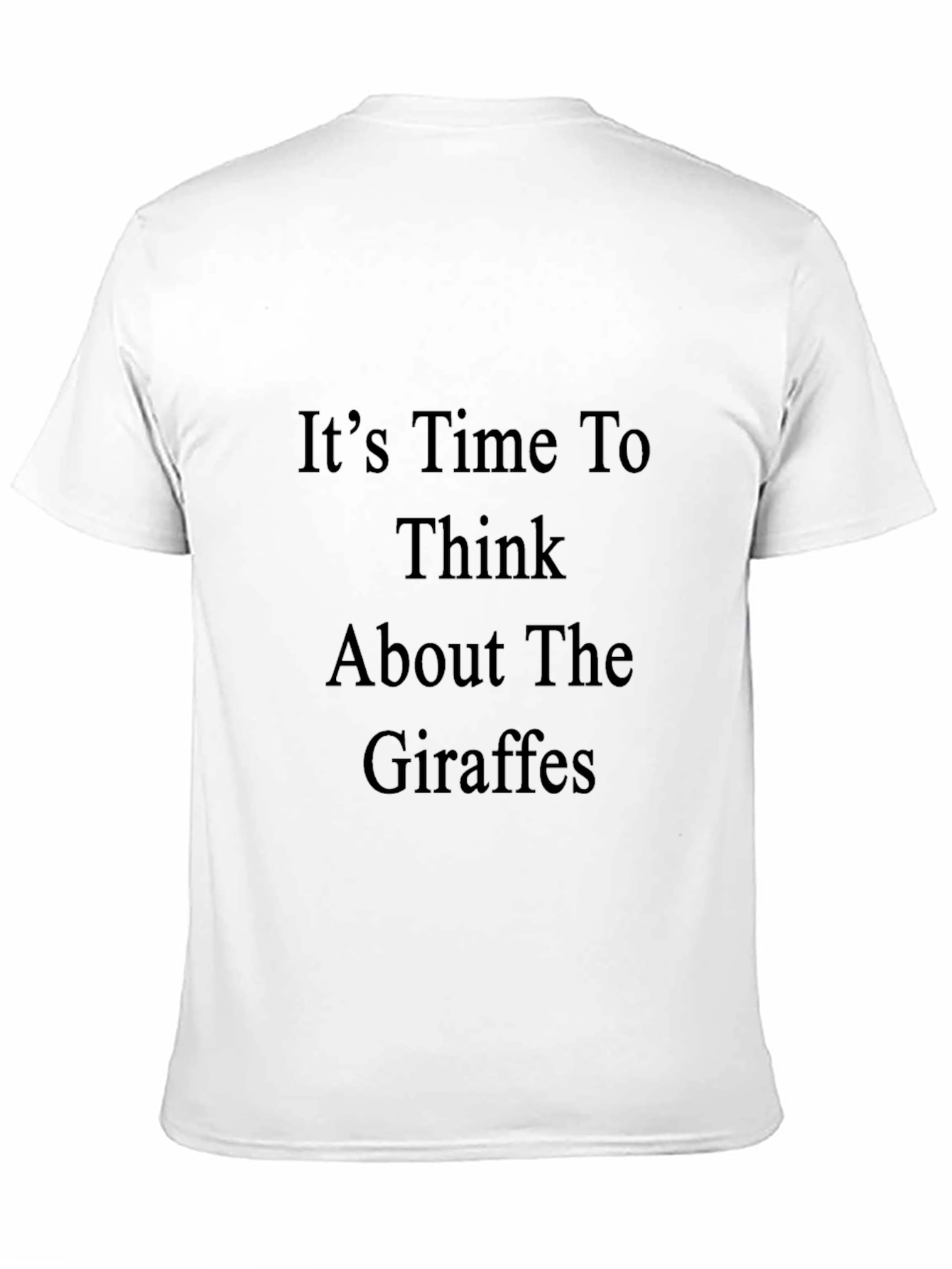 Black Think About The Giraffes Black T-Shirt view 11