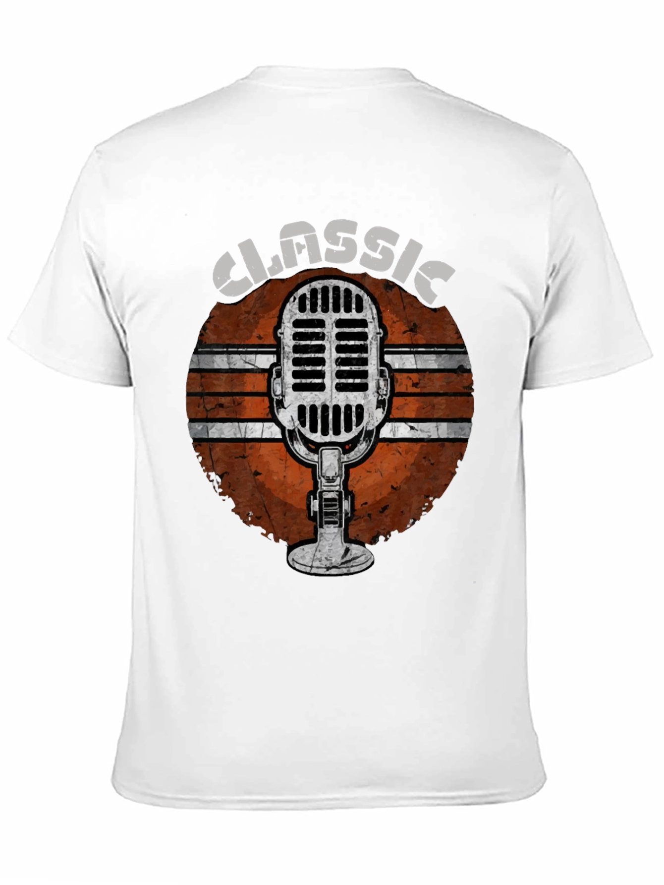 Black Classic Microphone Graphic Tee view 11