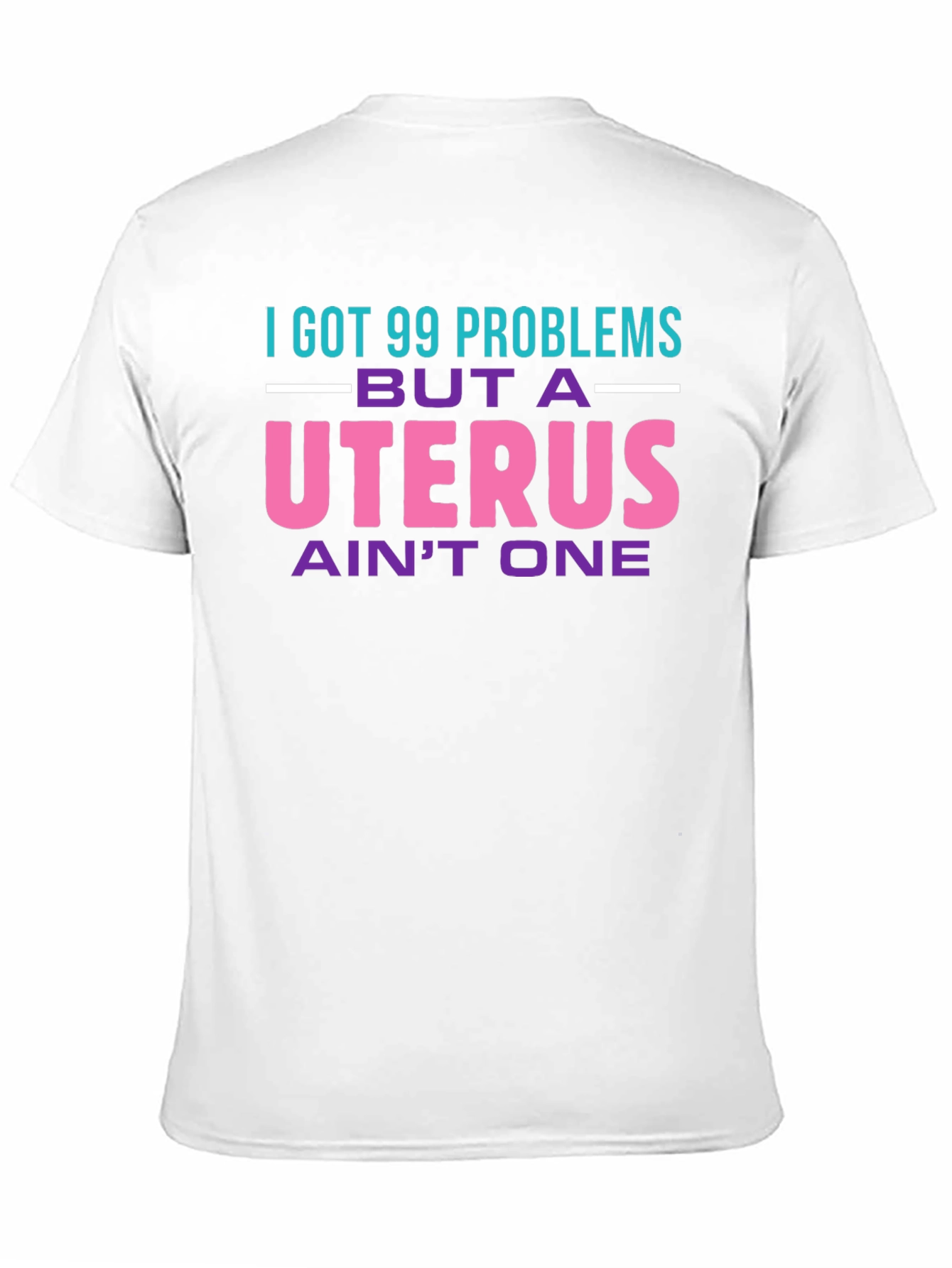 Black 99 Problems Uterus T-Shirt: Bold Statement Tee view 11