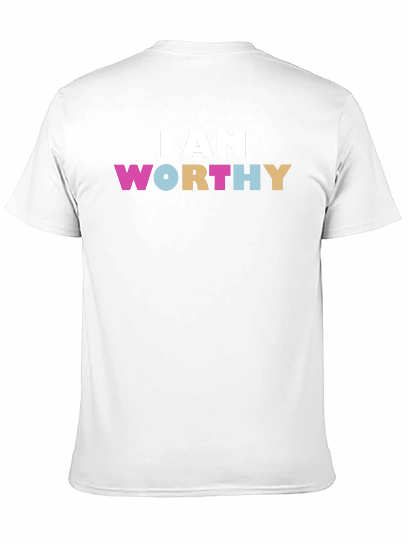 Black I AM WORTHY Graphic T-Shirt - Positive Affirmation Tee view 11
