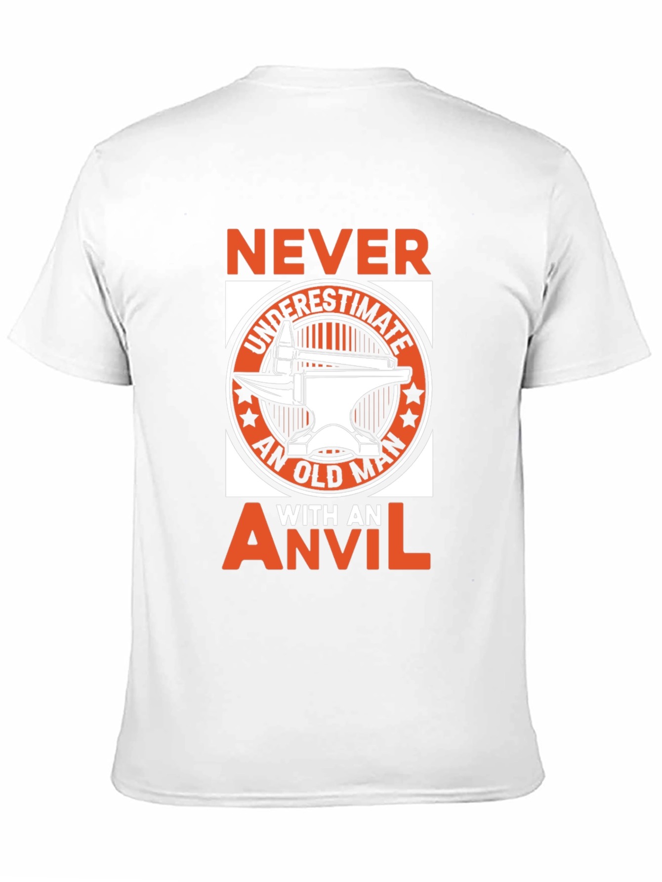 Black Never Underestimate An Old Man With An Anvil T-Shirt view 11