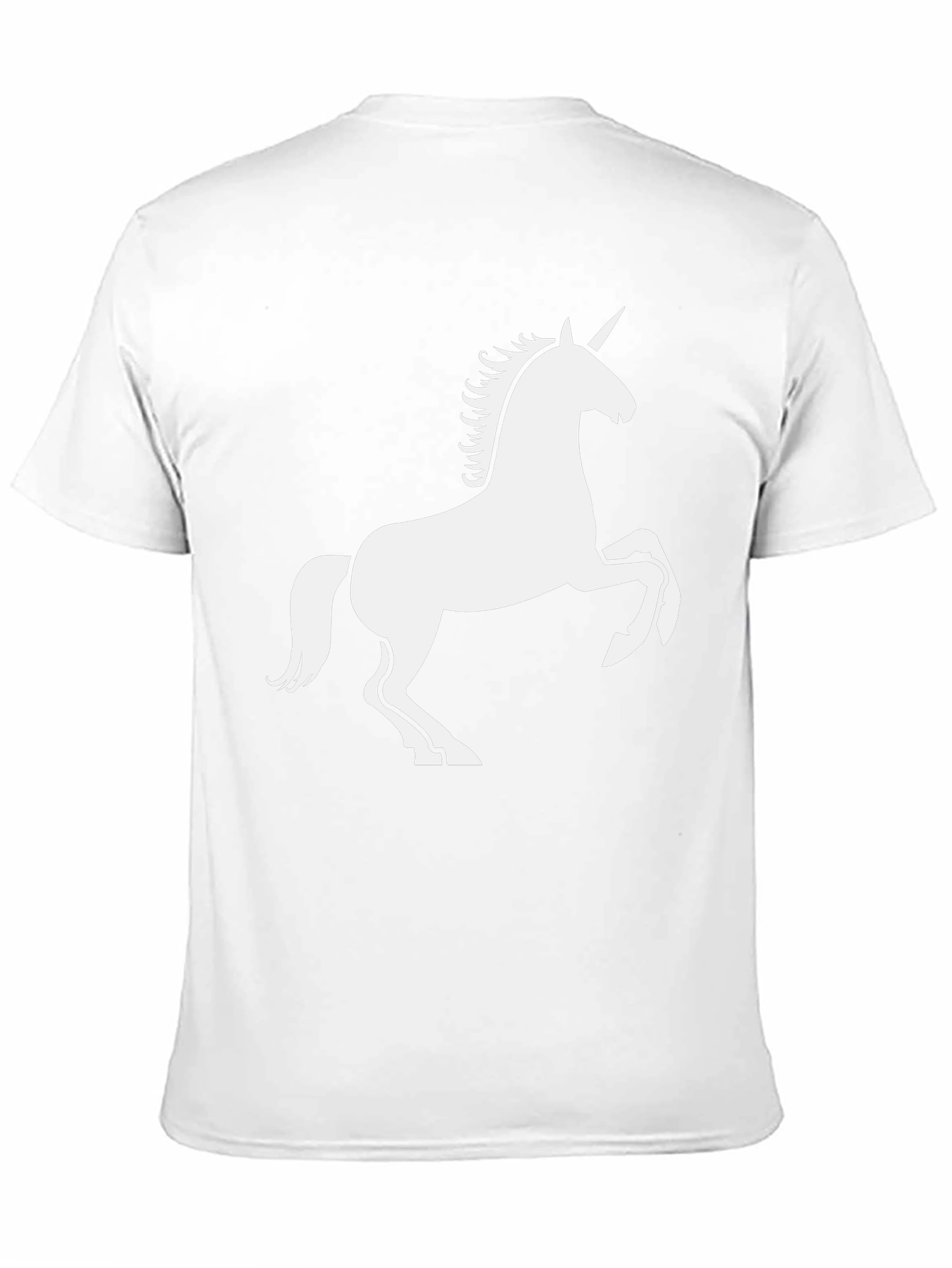 Black Unicorn Graphic Tee - Black Casual T-Shirt view 11