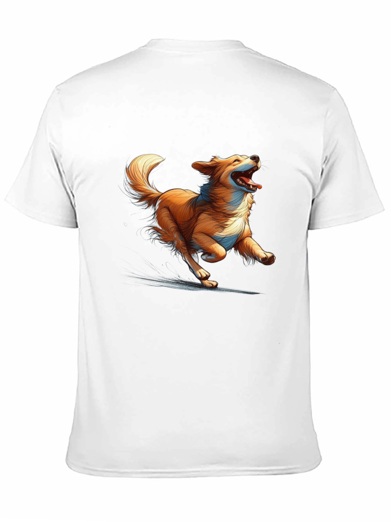 Black Happy Dog Graphic Tee - Black Cotton Blend Comfort view 11