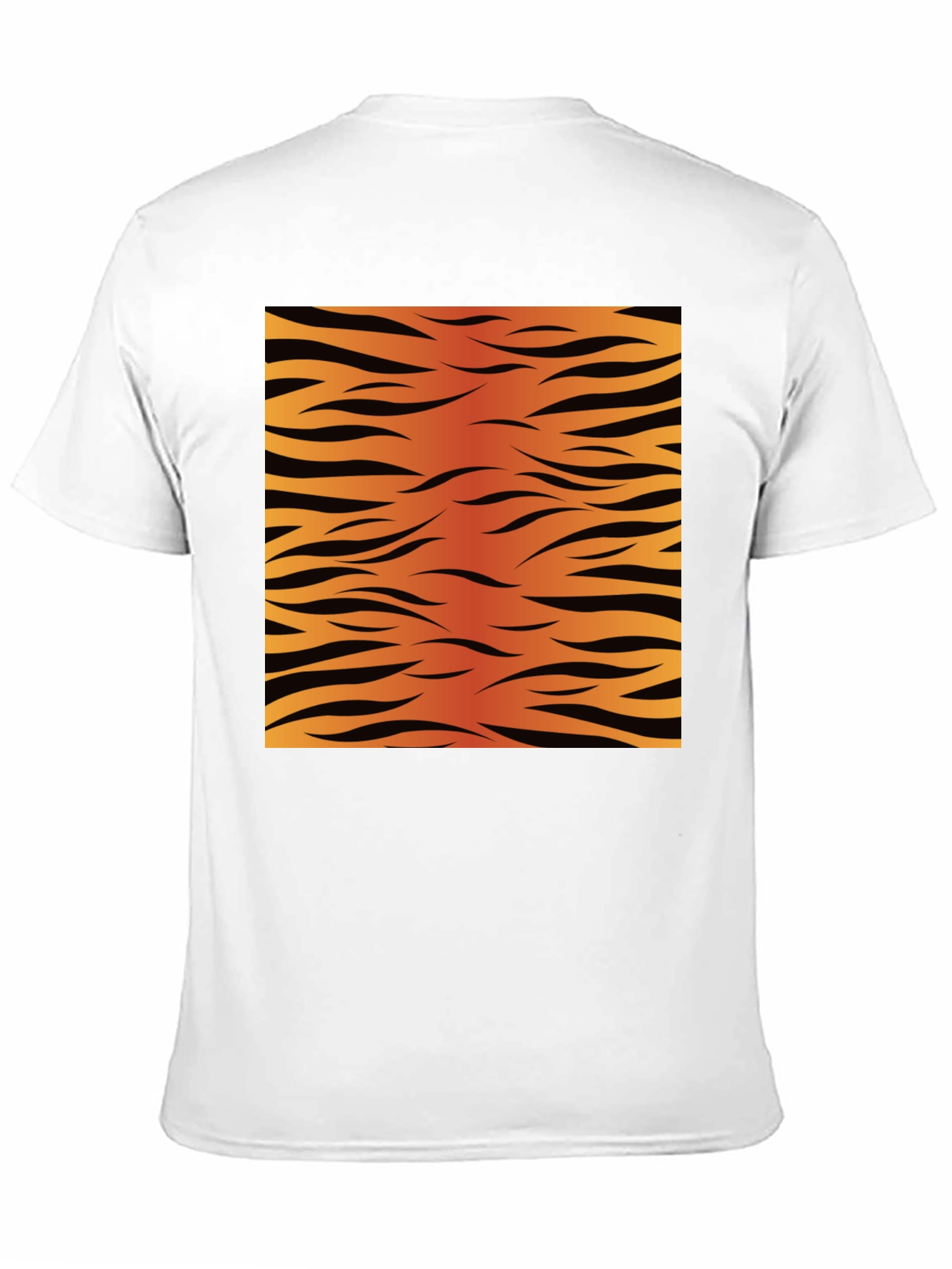 Black Tiger Stripe Graphic Tee - Black Cotton Comfort view 11