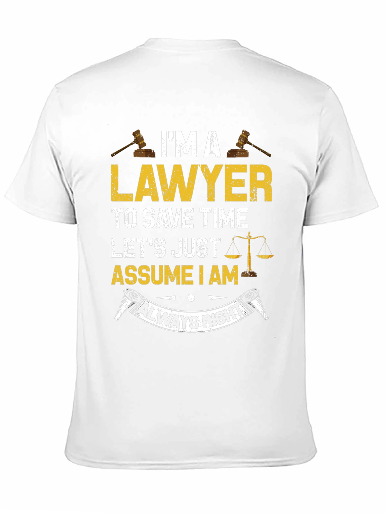Black Lawyer Always Right Graphic T-Shirt view 11