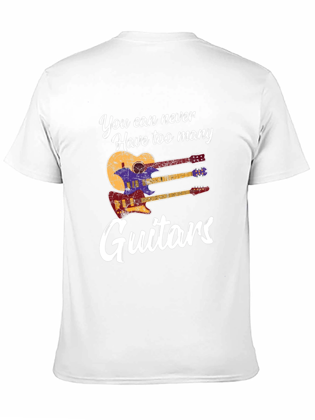 Black You Can Never Have Too Many Guitars T-Shirt view 11