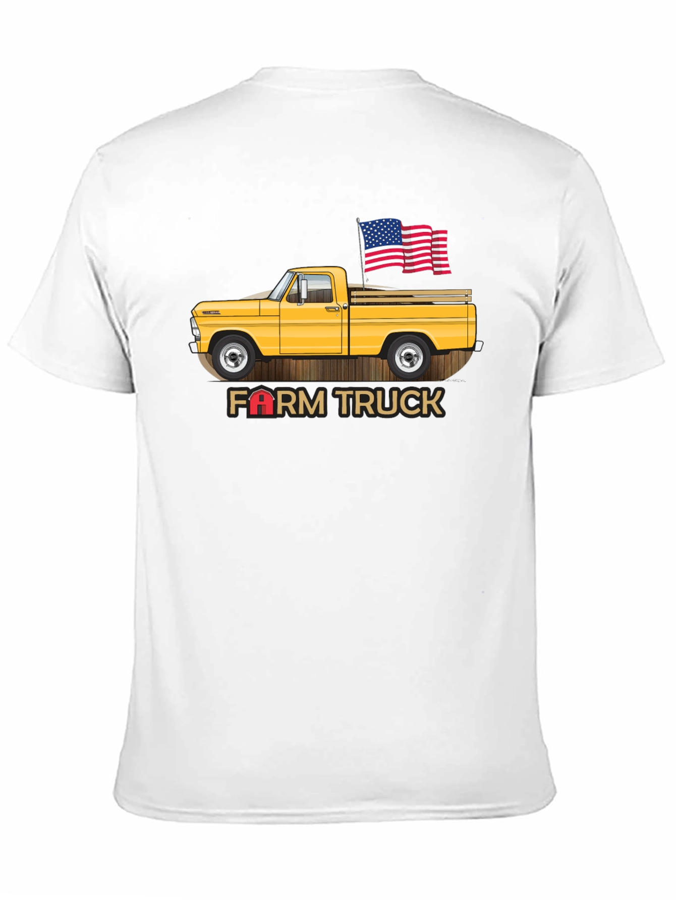 Black Farm Truck Graphic Tee - Patriotic Vintage Design view 11