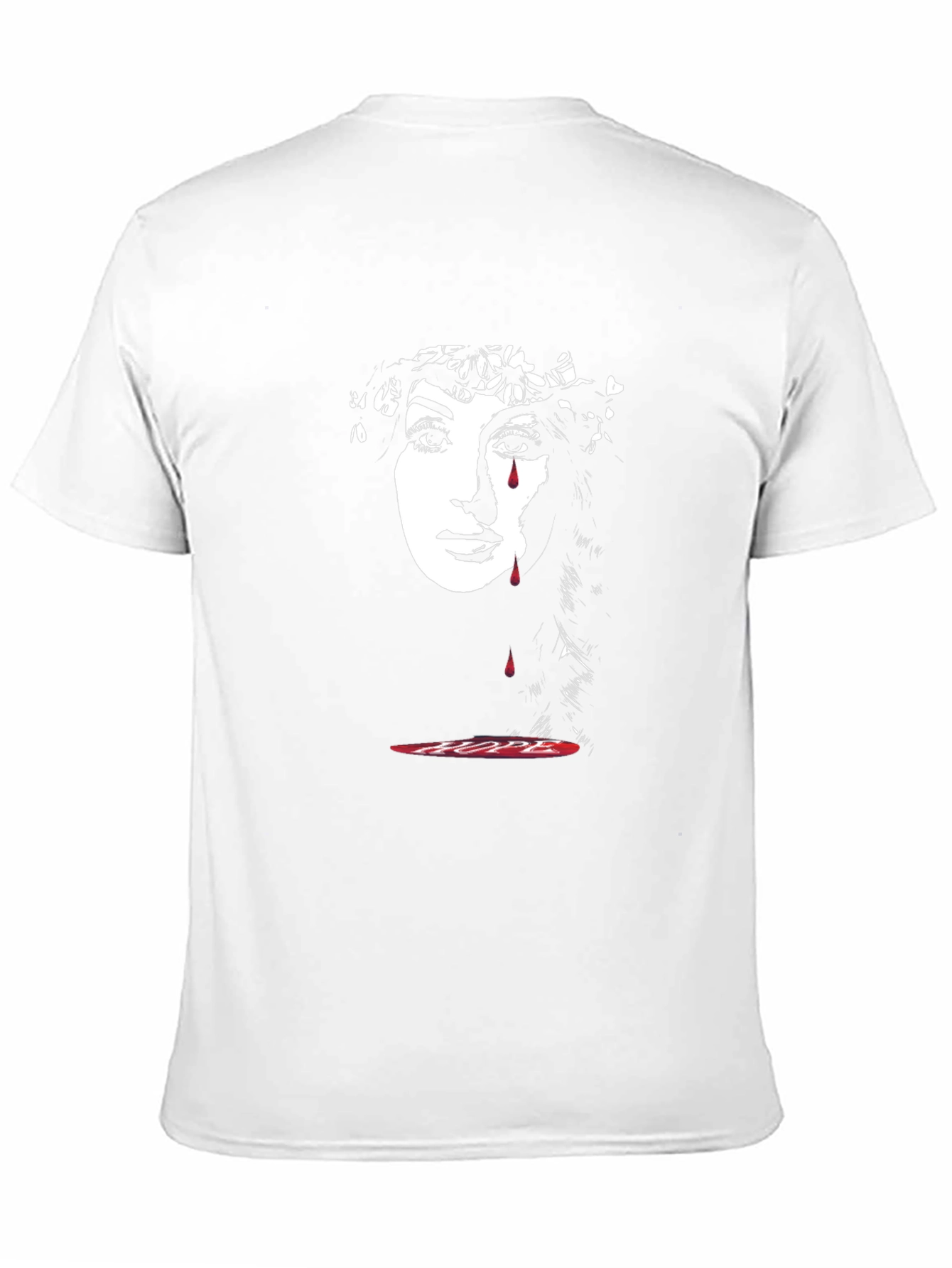 Black Tearful Hope Graphic Tee - Black view 11