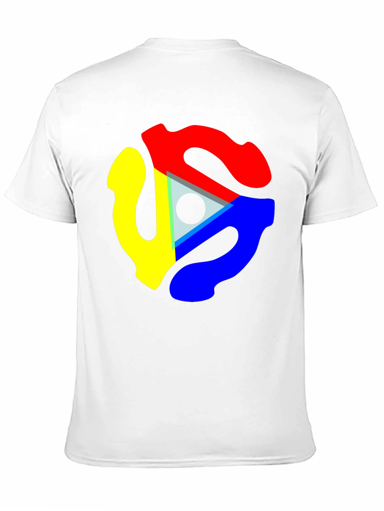 Black Abstract Color Swirl Graphic T-Shirt - Modern Art Tee view 11