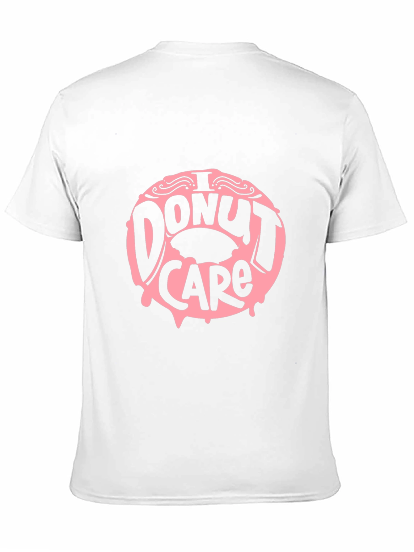Black I Donut Care Graphic Tee - Funny Unisex T-Shirt view 11