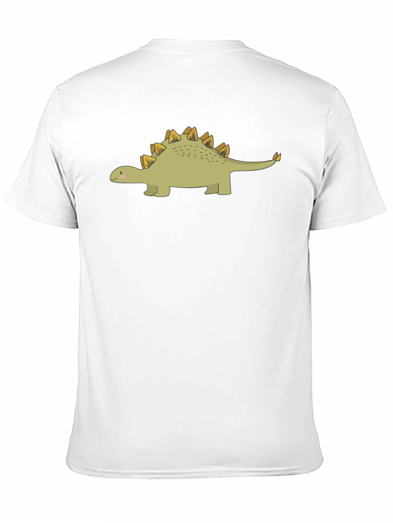 Black Dinosaur Graphic Tee - Cute Stegosaurus T-Shirt view 11