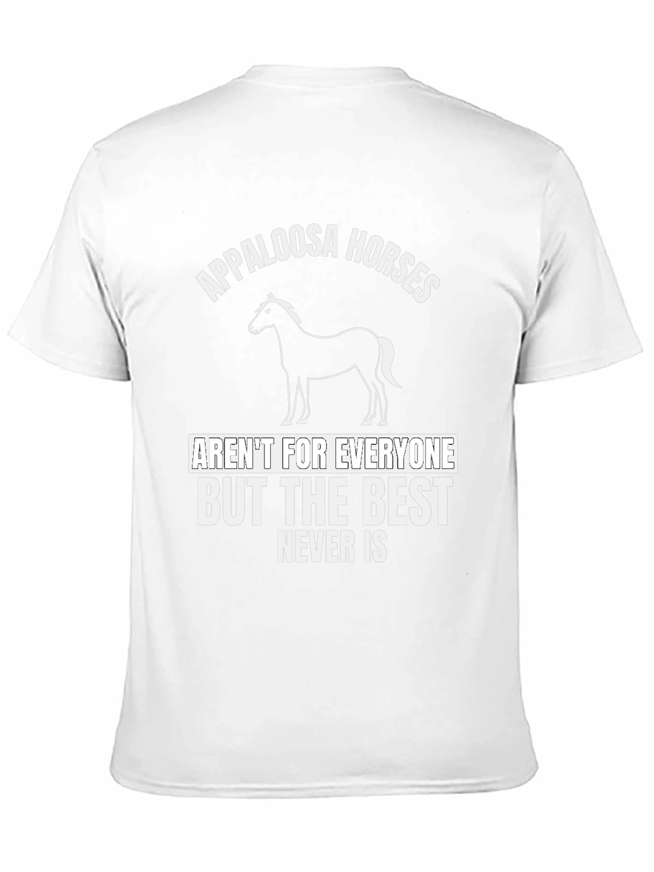 Black Appaloosa Horses Graphic T-Shirt view 11