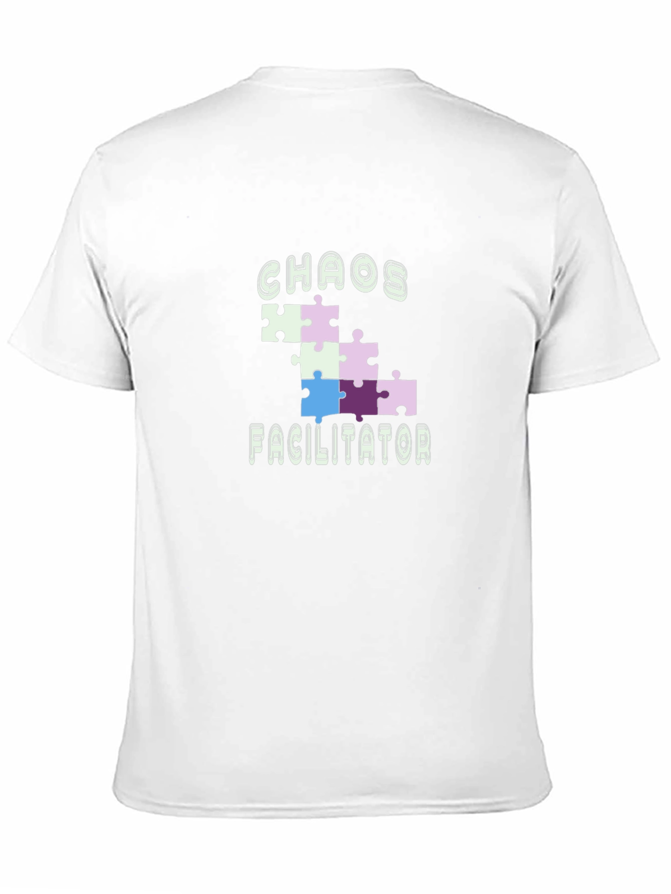 Black Chaos Facilitator Puzzle Piece Tee view 11