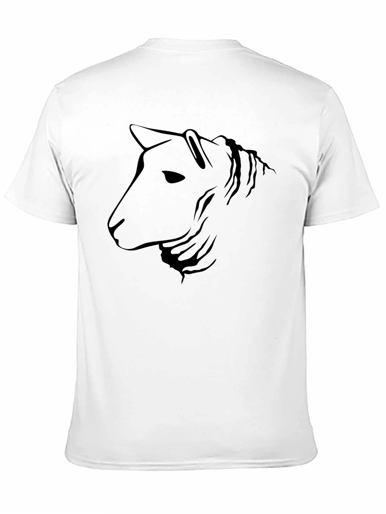 Black Stylized Horse Graphic Tee - Black view 11