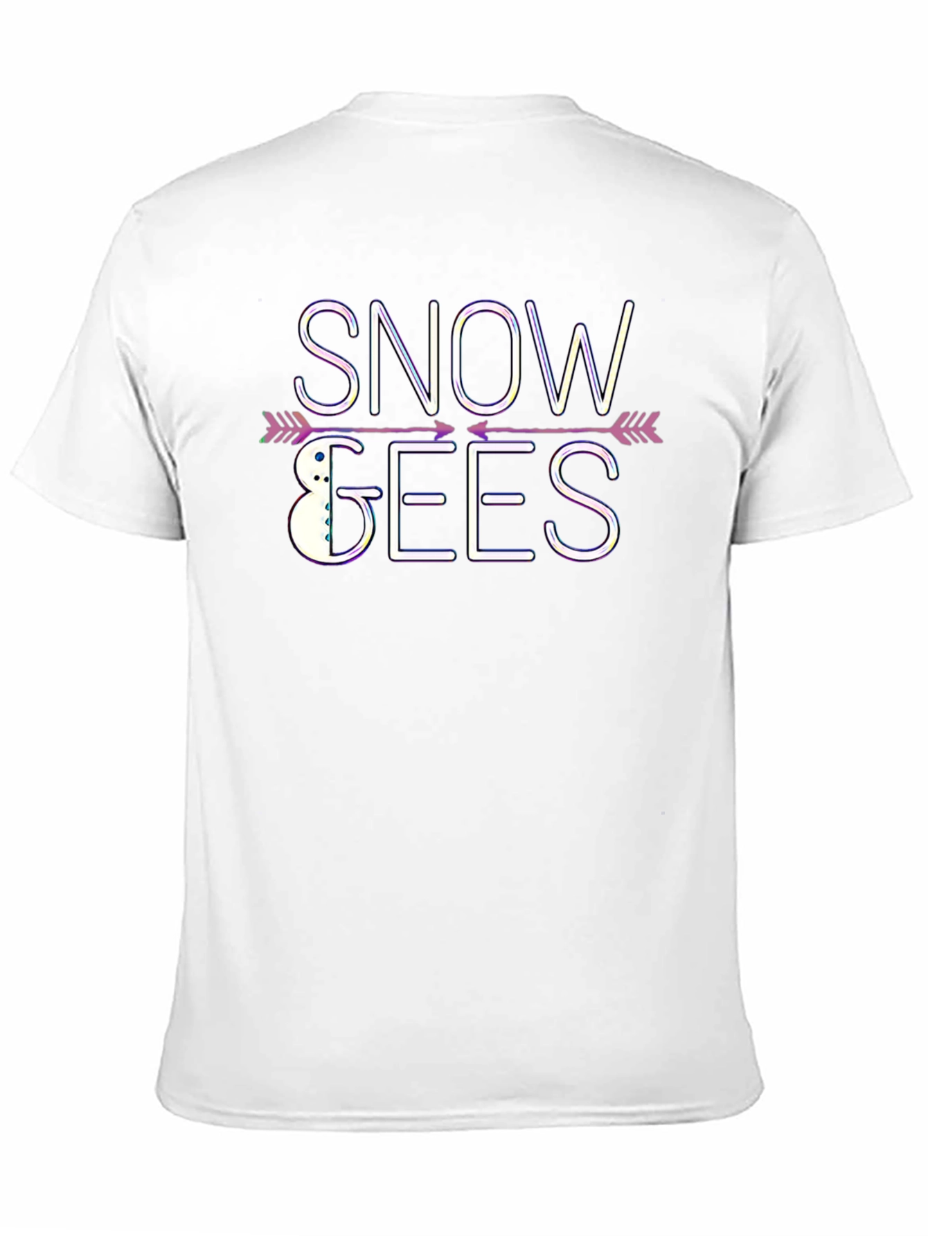Black Snow Geese T-Shirt - Winter Holiday Tee view 11