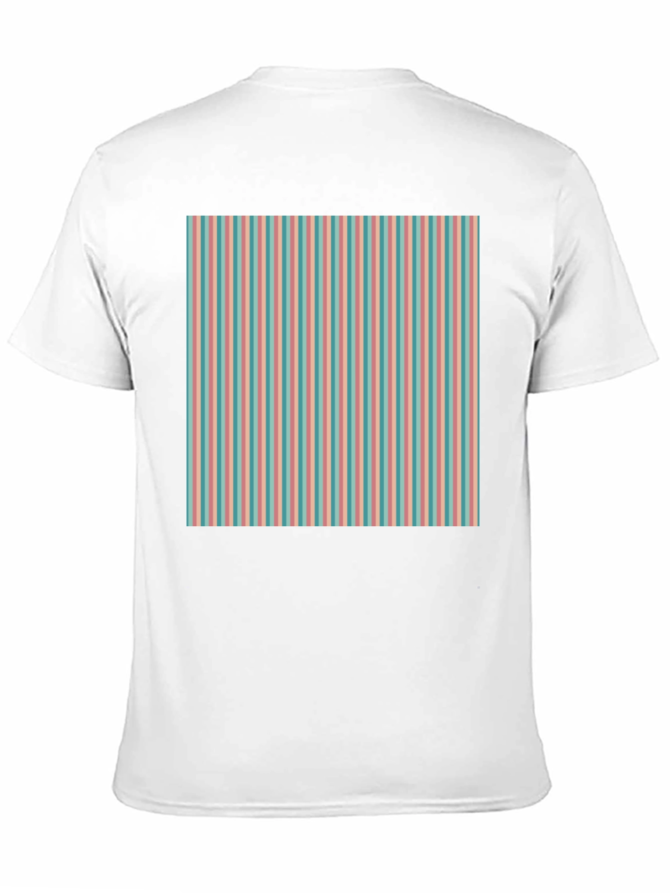Black Striped Pattern Tee - Retro Style view 11