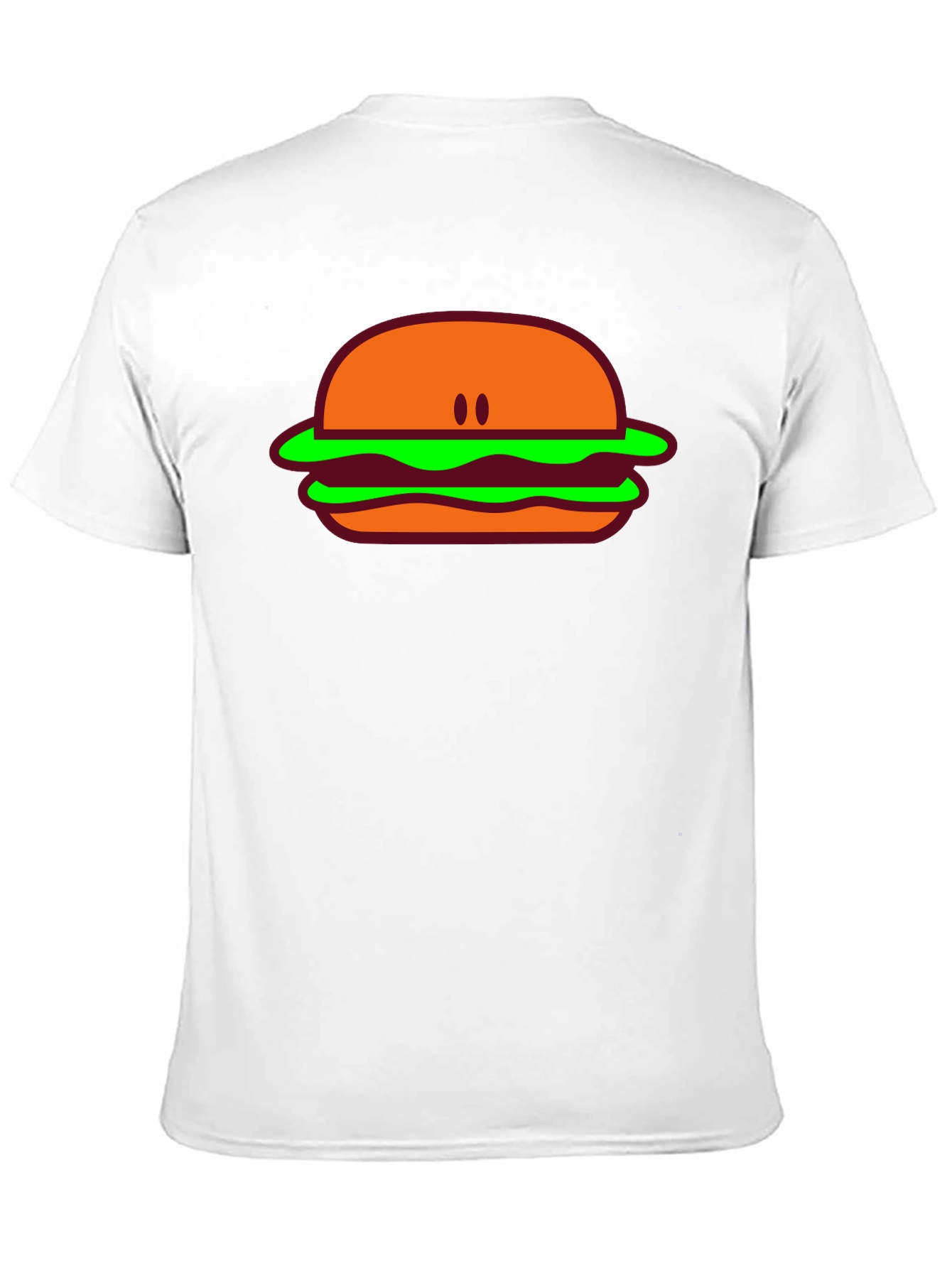 Black Burger Graphic Tee - Casual Black T-Shirt view 11