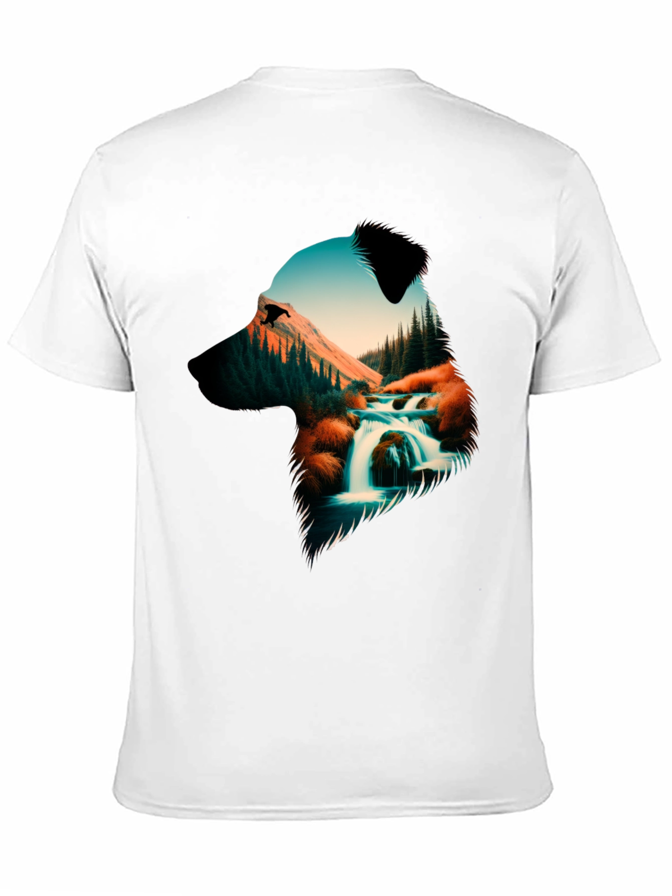 Black Nature Dog Graphic Tee - Black view 11