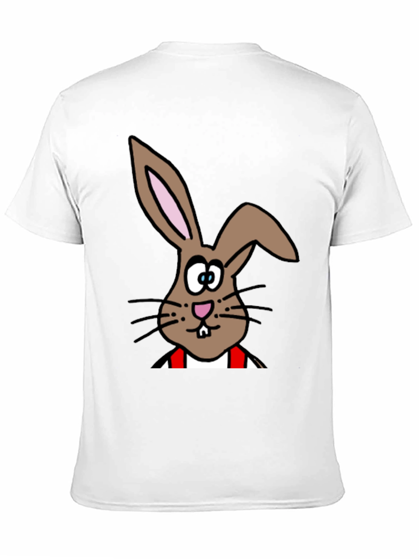 Black Cartoon Bunny T-Shirt - Casual Cotton Tee view 11